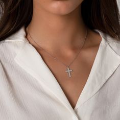 Gold Cross Necklace Silver Cross Necklace Women Big Small Cross Necklace Religious Necklace Jewelry Dainty Cross Necklace Gold Cross Pendant This spectacular necklace can be a perfect gift for you and your loved ones. A beautiful piece perfect for giving to a special someone or as a gift for yourself. ►HOW TO ORDER 1- Please select your preferred chain length from the menu. 2- Please select your preferred color from the menu. ►PRODUCT DETAILS The material is Solid 925K Sterling Silver Cross Heig Elegant Cross Necklace For Mother's Day, Stainless Steel Cross Pendant Necklace As Gift, Elegant Stainless Steel Cross Necklace As Gift, Stainless Steel Cross Necklace For Anniversary, White Gold Cross Pendant Necklace Gift, White Gold Cross Necklace For Mother's Day, Gift Stainless Steel Clavicle Chain Cross Necklace, Mother's Day White Gold Cross Necklace, Silver Cross Necklace Gift For Her