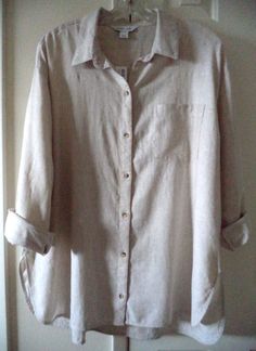 #ad Great Shopping Old Navy Khaki Natural Linen Blend Oversized Buttondwn Shirt 3XL 4X 24 26 28 3X, Fashion Tops 3x Fashion, Neutral Shirt, Linen Shirts, Navy And Khaki, Old Shirts, Linen Clothes, Oversized Shirt, Natural Linen, Fashion Tops