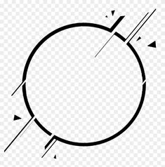 a black and white circle with arrows in the center, on a transparent background png