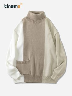 Length:Long lengthDetails:NonePatterned:Geometric-patternSheer:NoFabric:Medium StretchCollar Style:High neckSeasons:All-seasonCare Instructions:Hand wash or professional dry cleanStyle:CasualMaterial:AcrylicComposition:100% AcrylicBrand:TinamsWeaving Method:Knit FabricItem ID:UL26163 There maybe 1-2 cm deviation in different sizes, locations and stretch of fabrics. Size chart is for reference only, there may be a little difference with what you get. There are 3 kinds of elasticity: High Elastici Beige Winter Sweater With Ribbed Cuffs, Beige Ribbed Cuff Sweater For Winter, Beige Polo Sweater For Winter, Beige Sweater With Ribbed Collar For Winter, Winter Beige Sweater With Ribbed Collar, Beige Ribbed Collar Sweater For Winter, Casual Cream Polo Sweater For Winter, Beige Patchwork Sweater For Winter, Beige Long Sleeve Polo Sweater For Winter