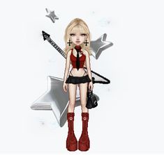 Rock Star Outfit Dress To Impress, Rockstar Drawing, Rockstar Dress To Impress, Rock Star Dress To Impress, Rockstar Style, Rock Star Outfit, Vampire Girls, Star Dress, Kpop Fashion