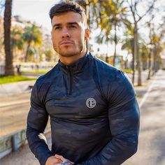 Harrison Twins, Fitness T Shirts, Fitness Men, Fitness Top, Men's Fitness, Aesthetic T Shirts, Slim Fit Top, Men's Long Sleeve T-shirt, Fitness Apparel