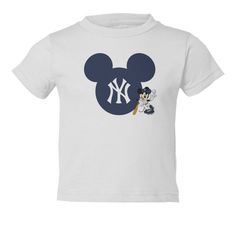 NY Yankees "Mickey Mouse" Baseball Kids Toddler T-Shirt      Description All of our toddler t-shirts are printed in the U.S.A. on 100% cotton garments. All our garments are comfortable and top quality apparel. Printed with pride in our industry leading print shop in Long Island, NY.      If you have any questions about this item, please contact us. We answer all messages within 1 business day. Sizing Shipping Your product will be shipped from our facility in Long Island, NY All shipments will be White Mickey Mouse T-shirt For Streetwear, Mickey Mouse Cotton T-shirt For Streetwear, White Crew Neck T-shirt With Mickey Mouse, Mickey Mouse Graphic Tee With Short Sleeve, Cotton Mickey Mouse Short Sleeve T-shirt, White Mickey Mouse Top For Fans, Mickey Mouse Graphic Tee For Streetwear, Mickey Mouse Graphic Tee In Cotton, Mickey Mouse Cotton Short Sleeve T-shirt