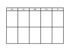 a blank calendar is shown in black and white