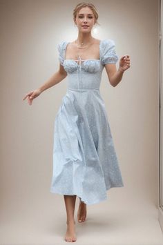 Olivia Mark - Elegant Bubble Sleeves Long Dress Set Vacation Maxi Dress, Dress Collar, Evening Gowns Elegant, High Waist Dress, Bubble Sleeve, Sleeves Clothing, Linen Maxi Dress, Elegant Dresses Long, U Neck