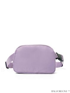 BagForLove - Stylish Large Capacity Waist Bag - Timeless Solid Color Design Product Description Color Violet Purple Bag Size Small Strap Type Adjustable Closure Type Zipper Features Foldable Style Unisex Type Square Bag Pattern Type Plain Material Polyester Composition 100% Polyester Size Chart INCH CM Bag Height Bag Length Bag Width Strap Length 5.5 inch 8.1 inch 2 inch 31.5 inch Bag Height Bag Length Bag Width Strap Length 14 cm 20.5 cm 5 cm 80 cm Details Pictures Similar Products h2 { text-al Casual Purple Pouch Shoulder Bag, Casual Purple Shoulder Bag For School, Casual Purple School Bag, Casual Travel Bags In Solid Color, Casual Solid Color Travel Bags, Large Capacity Casual Belt Bag, Purple Softback Bag With Adjustable Strap, Casual Large Capacity Purple Bag, Casual Purple Shoulder Bag With Phone Pocket