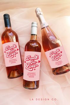 Pink Bachelorette Party Theme, Kiss The Miss Goodbye Bachelorette, Love Bachelorette Party, Drunk In Love Bachelorette, Bachelorette Wine, Bachelorette Party Unique, Kiss The Miss Goodbye, Wine Bachelorette Party, Pink Bachelorette Party