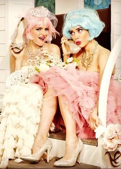 hello? can you hear us?! via betsey johnson Pastel Fashion, Pastel Hair, Betsy Johnson, Pretty Pastel, Rose Garden, The Rose, Editorial Fashion, Pretty In Pink