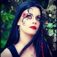 #charwarpaint #charmainewarpaint #goth #forestnymph #makeup #hair #facepaint #goregeousportraits #shootthetownred #darkangelphotography #photoshoot #fun #fun  #model rebecca mit chum  #prettymakeup Cyborg body paint and #facepaint by #charmainewarpaintorchard,  #GOREgeousPortraits. #shootthetownred Halloween Makeup For Guys, Makeup For Guys, Halloween Schminke, Scary Halloween Makeup, Adult Face Painting, Halloween Makeup Scary, Eye Makeup Designs, Goth Makeup, Gothic Makeup