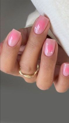 Nail Colours For Short Nails, Short Nail Inspo Summer 2024 Simple, June Manicure Ideas, Short Square Dip Nail Ideas, Natural Pink Nails With Design, Shorts Nails Idea, Summer Nails Inspo 2024 Short, Pink Nails Short Acrylic, 2024 Summer Nail Ideas