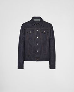 Classic Cotton Denim Jacket With Buttons, Classic Cotton Denim Jacket With Snap Buttons, Classic Denim Jacket With Flap Pockets, Classic Denim Jacket With Button Closure, Classic Denim Outerwear With Buttons, Classic Button-up Denim Jacket, Classic Dark Wash Outerwear With Patch Pockets, Classic Long Sleeve Single Breasted Denim Jacket, Classic Single-breasted Long Sleeve Denim Jacket