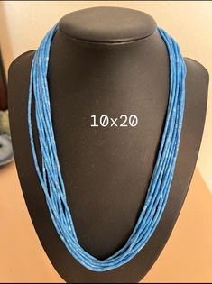 *Brand new *handmade *Multi strands 10x20 blue denim lapis heishi necklaces  * Necklaces length 20 inches  *Jewelry ship in gift box  * Reconstituted  cabochon may vary in color  *Free shipping in USA  *Ship out within 48 hours  Thank You For Looking ,And Check Out More Items In My Etsy Shop For More Great Deals, Also We Add More Jewelry To Etsy Shop  Https://www.etsy.come/shop/abq925 Artisan Blue Jewelry With Fair Trade, Blue Round Beads Jewelry Fair Trade, Blue Fair Trade Jewelry With Round Beads, Adjustable Blue Fair Trade Necklace, Hand-strung Blue Multi-strand Necklace, Unique Blue Multi-strand Necklace, Blue Multi-strand Necklace With Large Beads, Blue Multi-strand Necklace With Polished Beads, Artisan Multi-strand Blue Necklaces