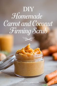 DIY Carrot Coconut Sugar Firming Scrub