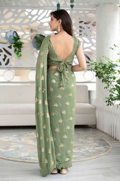 Green Sari