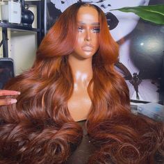 Ginger Hair Color Body Wave 13x4/4x4 HD Lace Human Hair Wigs Ombre Hair Lace Front Wig Geeta Hair 150%-250% Density Colored Wigs With Dark Roots Olive Oil Hair, Ginger Hair Color, Closure Wigs, Virgin Hair Wigs, Remy Human Hair Wigs, Beautiful Wigs, Colored Wigs, Body Wave Hair, Dark Roots