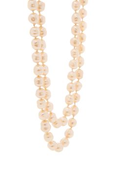 Chanel 1980s Long Pearl Necklace. This item is vintage.Drop: 18" Brand = Chanel Color = Pearl Condition = Vintage Item Number: 1206-91 Item ID: 170310 Category: Necklace Necklace Chanel, Long Pearl Necklace, Long Pearl Necklaces, Ysl Shoes, Jimmy Choo Sunglasses, Chanel Vintage, Gold Ounce, Trending Handbag, Dior Shoes