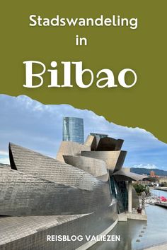 a book cover with the title stadswandeling in bilbao