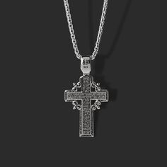 Handcrafted Silver Cross Please note: cross only; chain sold separately Processing time 1-3 business days Elegant Crucifix Cross Necklace With Chain, Gift Crucifix Cross Necklace With Chain, Gift Cross Necklace With Crucifix Chain, Luxury Crucifix Cross Necklace For Formal Occasions, Formal Cross Pendant Necklace With Box Chain, Adjustable Cross Chain Jewelry, Formal Cross Chain Necklaces, Formal Cross Chain Necklace, Handmade Cross Necklace For Formal Occasions