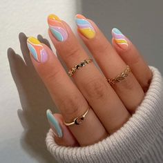 These Allure-exclusive takes on swirls, '90s vibes, and 3D jelly nails are perfect references for your next salon visit. Pretty Acrylic Nails, Nail Arts, Best Acrylic Nails