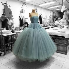 Sage Green Prom Dress, Prom Dresses Tulle, Prom Dress Strapless, Mint Green Prom Dress, Ball Gown Prom Dresses, Gown Prom Dresses, Blue Ball Gowns, Dresses Tulle, Green Prom