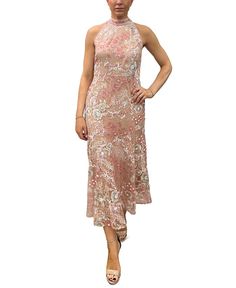 Sam Edelman Women's Floral Lace Sequin Sleeveless Dress - Macy's Backyard Wedding Dresses, Mother Of The Groom, Backyard Wedding, Sam Edelman, Floral Lace, Sleeveless Dress, Sequin, Pick Up, In Store