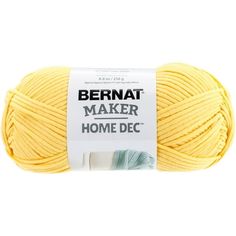 bernat maker home decor yarn in yellow