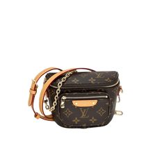 Pre-Owned 100% Authentic Louis Vuitton Mini Bumbag Monogram Belt Bag Rating: A...Excellent. Near Mint , Shows Little To No Signs Of Wear Measurements: H 4.7'' X L 6.7'' X W 3.7'' Hardware: Golden Handle Drop: Golden Strap 8'' Code: After 3/1/21 No Date Codes Nfc Tag Detected Included: *Lv Dust Bag*Lv Box*Lv Tags *Lv Removable Adjustable Leather Strap 29'[' To 37'' Long Please See All Pictures To Determine Final Condition, Pictures Are Of Actual Item ! Shipping: Will Ship Same Day Or Next Day Sku C258 0823 Luxury Pouch-shaped Belt Bag, Luxury Belt Bag Pouch, Monogram Canvas Belt Bag With Detachable Strap, Monogram Canvas Crossbody Belt Bag For Travel, Designer Monogram Canvas Crossbody Belt Bag, Everyday Monogram Canvas Crossbody Belt Bag, Brown Monogram Canvas Crossbody Belt Bag, Designer Belt Bag With Gold-tone Hardware For Travel, Brown Monogram Canvas Belt Bag For Everyday Use