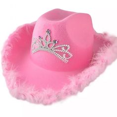 Be A Glam & Girly Cowgirl Wearing This Pink Bling Western Hat! Get It Fast With 1-3 Day Priority Mail Shipping. Orders Are Packed & Shipped Same Day! Red Cowboy Hat, Cowboy Hats Women, Cowboy Hat Styles, Pink Bachelorette Party, Princess Hat, Pink Cowboy Hat, Pink Cowboy, Chapeau Cowboy, Pink Cowgirl