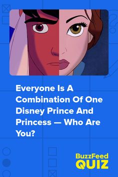 an advertisement for disney princess and prince who are you?, with the words everyone is a