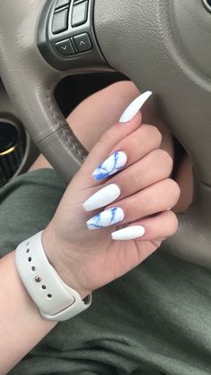 Marble Acrylic Nails, Ring Finger Nails, Vacation Nails, Acrylic Nail Art, Marble Nails, Luxury Nails, Summer Hair, Dope Nails