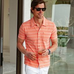 Criquet Terrycloth Button Down, Check Jaquard Coral, Size Small. The Epitome Of Laid-Back Summer Style. Pairs Well With Pools And Shaken Martinis. Supremely Cool And Comfortable. Sold Out Online! Never Even Taken Out Of The Package. Got 2 Of The Same Shirt As A Gift. Pink Shirt With Spread Collar For Summer, Pink Summer Shirt With Spread Collar, Pink Spread Collar Shirt For Summer, Pink Button-up Camp Shirt For Summer, Pink Polo Collar Top For Summer, Pink Top With Camp Collar And Button Closure, Pink Top With Button Closure And Camp Collar, Pink Spread Collar Top For Summer, Terry Cloth