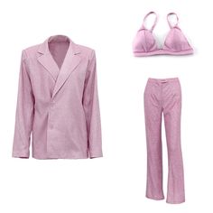 Glamorous Sequined Suits For Night Out, Elegant Pink Pant Set For Party, Glamorous Party Suit With Sequins, Glamorous Fitted Pant Set For Evening, Glamorous Silver Fitted Sets, Fitted Pink Pant Set For Party, Fitted Sequin Pant Set, Fitted Sequin Pant Set For Party, Glitter Blazer