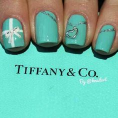 Tiffany Blue Nails, Tiffany Nails, Fantastic Nails, Unghie Sfumate, Blue Nail Polish, Tiffany And Co, Nail Polishes, Gorgeous Nails