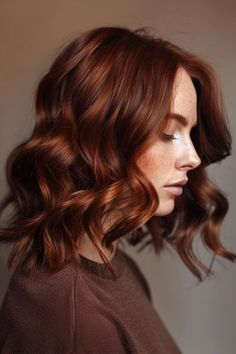 #HairForRoundFaceShape #HairForSchool #HairForWedding #HairForWomenOver50 #HairForWeddingGuest #HairFallRemedyHome #HairFails #HairGrowthTips #HairGrowth #HairGrowthTipsFaster #HairGrowthTipsForBlackWomen #HairGrowingTips #HairGloss #HairGoals #HairHighlights Fall Hair Colors For Gingers, Auburn Balayage Medium Length, Ginger Chocolate Hair, Brown Roots Ginger Hair, Deep Brown Copper Hair, Dark Copper Hair With Money Piece, Auburn Hair Fair Skin, Red Brunette Hair Color, Copper Chocolate Hair