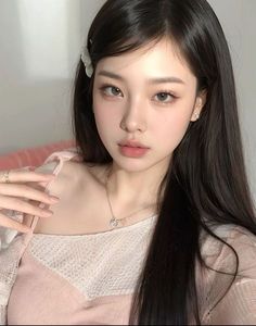 Uzzlang Makeup Look, Korean Girl Makeup, Makeup Inspo Asian, Douyin Beauty, Wonyoung Makeup, Makeup Ulzzang