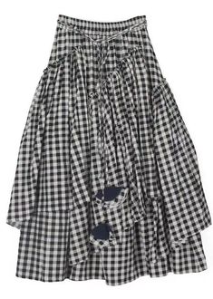 Art Black White Plaid Ruffled Patchwork Tie Waist A Line Skirt SummerFabric: Cotton 45%, Linen 55%Size & Fit: This garment fits true to size.Length: Size 3XL measures 35.88"from waist to hem.Waist:Fitted - elastic waist allows stretch Hip: Loosely Fitted. room for hips. Hand Wash Cold. Black Patchwork Tiered Skirt, Black Tiered Patchwork Skirt, Black Patchwork Cotton Skirt, Black Cotton Patchwork Skirt, Black Patchwork Skirt, Skirt Summer, Line Skirt, Art Black, White Plaid