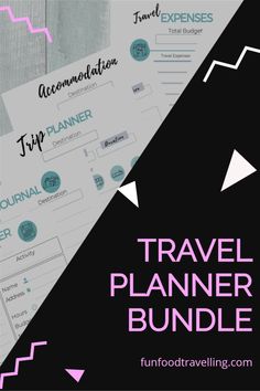 the travel planner bundle with text overlay