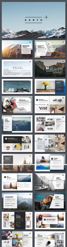 a large number of web pages with different layouts and color scheme, all in one place