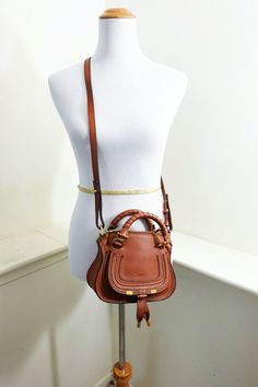 Chloe Marcie Mini Double Carry Leather Shoulder Bag Women's Brown $1,890 | eBay Luxury Top Handle Saddle Bag For Shopping, High-end Brown Satchel With Gold-tone Hardware, Luxury Brown Saddle Bag For Shopping, Luxury Cognac Saddle Bag For Daily Use, Luxury Brown Saddle Bag, Luxury Cognac Saddle Satchel Bag, Designer Brown Saddle Bag With Detachable Handle, Luxury Saddle Bag With Detachable Strap For Shopping, Top Handle Saddle Bag With Gold-tone Hardware For Shopping