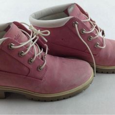 Brand New And Never Worn As Seen In Photos. Pictures Are Of Exact Item You Will Receive. Timberland Low-top Casual Boots, Casual Pink Boots With Reinforced Heel, Casual Low-top Timberland Boots, Casual Timberland Ankle Boots, Casual Walking Boots By Timberland, Casual Timberland Walking Boots, Casual Pink Timberland Boots, Light Pink Boots, Pink Timberlands