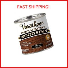 a can of wood stain sitting on top of a red frame with the words vartalane