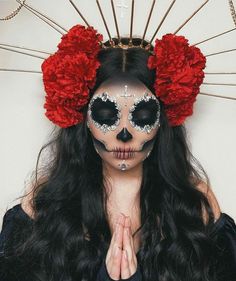 Skull Outfit, Sugar Skull Costume, Holloween Makeup, Makeup Cute, Creepy Halloween Makeup