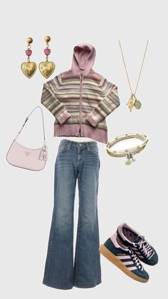 Cute, aesthetic, y2k, downtown girl, hermione, jewelry, funky, vintage, 90s Y2k Downtown Girl, Y2k Downtown, 2000s Outfit, Halloween Costume Outfits, Funky Outfits, Aesthetic Y2k, Downtown Girl, Vibe Clothes, Cute Aesthetic