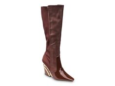 Save on Villa Boot at DSW. Free shipping, convenient returns and customer service ready to help. Shop online for Villa Boot today! Modern Fitted Brown Boots, Modern Fitted Brown Heeled Boots, Zipper Boots, Modern Square, Boot Shop, Shoe Game, Sophisticated Style, Shoe Collection, Wedge Heels