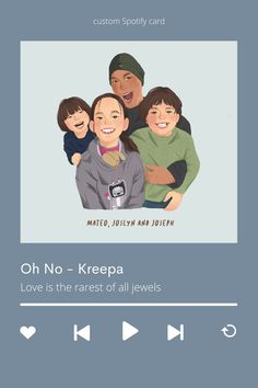 an image of a family with the text oh no - krepa love is the rarest of all jewels