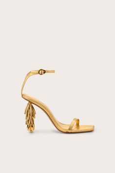 SUNELLA SANDAL - GOLD Fringe Shoes, Fringe Heels, Sandal Platform, Swimming Bag, Cult Gaia, Heeled Sandal, Boot Accessories, Kids Sandals, Beaded Fringe