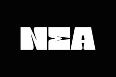 the nasa logo is shown on a black background