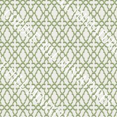 a white and green pattern with circles