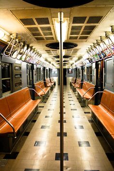 NYC Vintage Subway Train - Every Day Paris Summer Subway Art, Thanksgiving Subway Art, Nyc Subway Art, Halloween Subway Art, Train Seat, Christmas Subway Art, Subway Car, Ny Subway, Metro Train