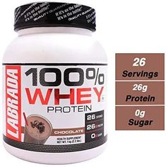 Labrada's 100 percent whey protein is an excellent source of all the essential amino acids and is extremely rich in the branched chain amino acids (bcaas) leucine, isoleucine and valine. Bcaas make up one-third of muscle protein and are important to athletes because training increases the body's demand for them. An adequate supply of bcaas in the blood is insurance against loss of muscle size and strength. Muscle Protein, Post Workout, Amino Acids, 100 Percent, Supplement Container